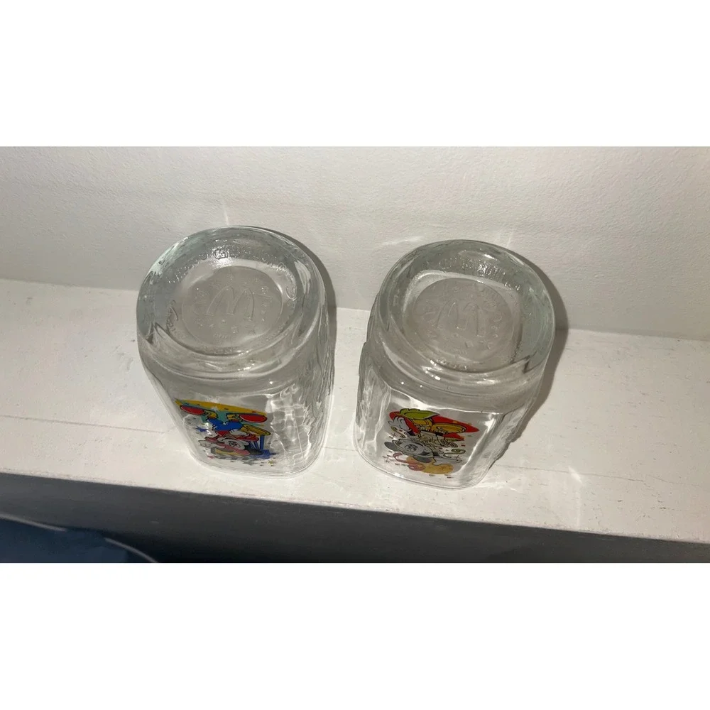 Disney McDonald's 2000 Celebration Glasses Set of 2 Mickey Mouse Studios Animal